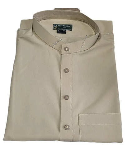 Men’s Saudi Style Thobe – Elegant Arabic Islamic Robe, Timeless Design for Everyday & Prayer