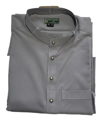 Men’s Saudi Style Thobe – Elegant Arabic Islamic Robe, Timeless Design for Everyday & Prayer