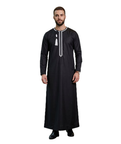 Men's Omani Emirati style full Sleeve Thobe's Pure Cotton Fabric Material