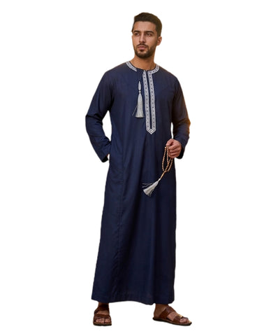 Men's Omani Emirati style full Sleeve Thobe's Pure Cotton Fabric Material