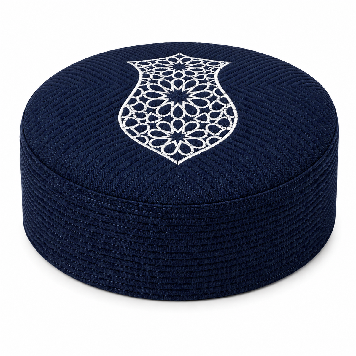 Men's Nalain Mubarak Embroidered Rabee Turban Kufi /Muslim Prayer Cap / Islamic Skull Cap